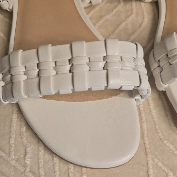 Stuart Weitzman White Braided Sandals - Picture 6 of 13